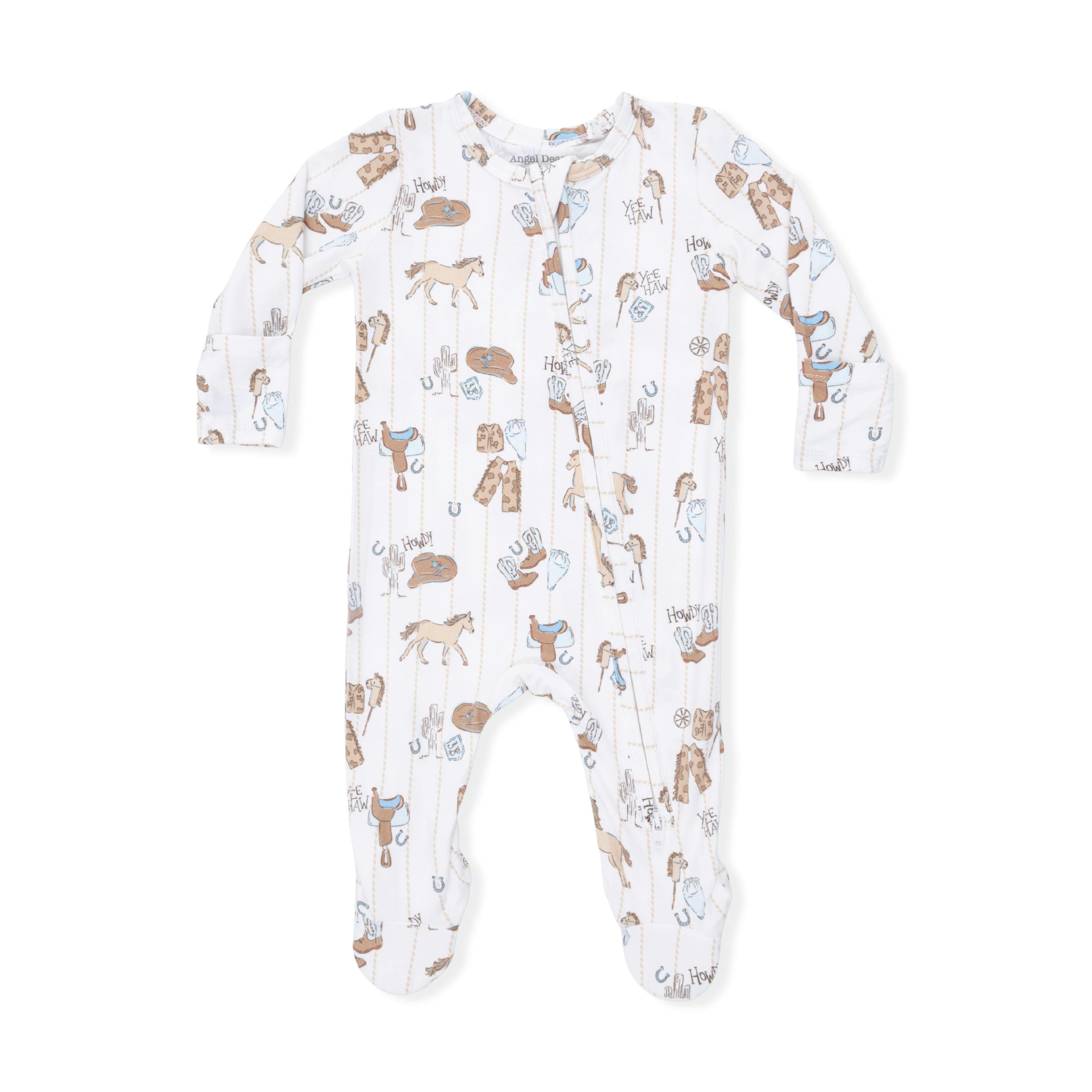 Cowboy Nursery - 2 Way Zipper Footie