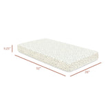 Crib Sheet in GOTS Certified Organic Brushed Cotton in Ivory with Navy Stars