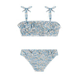 girls original slate floral bandeau bikini