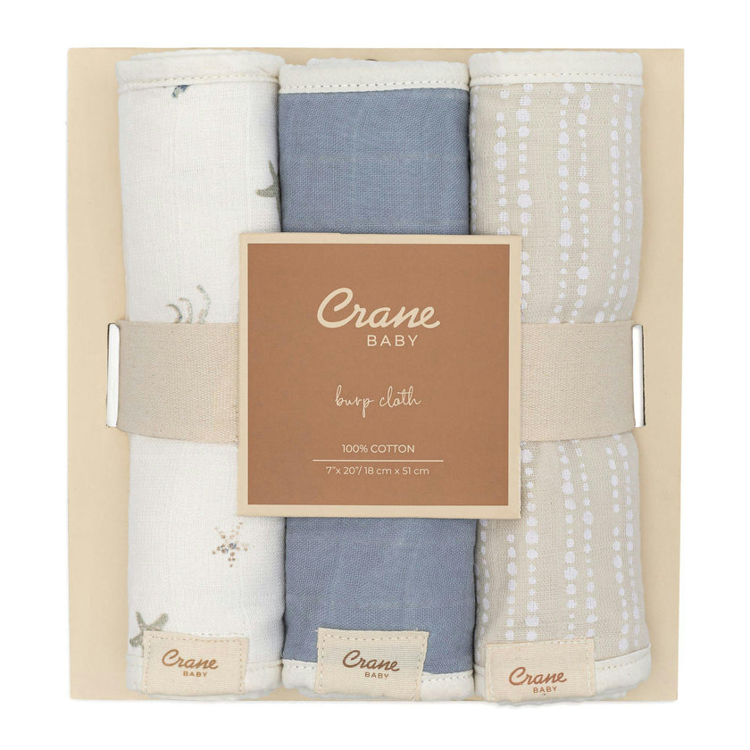 Cove Sea Life Cotton Burp Cloth (Set of 3)
