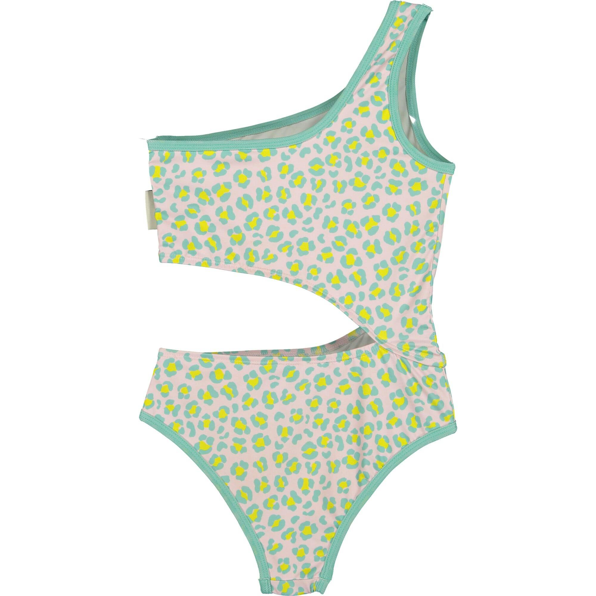 Candy animal dots asymmetric swimsuit