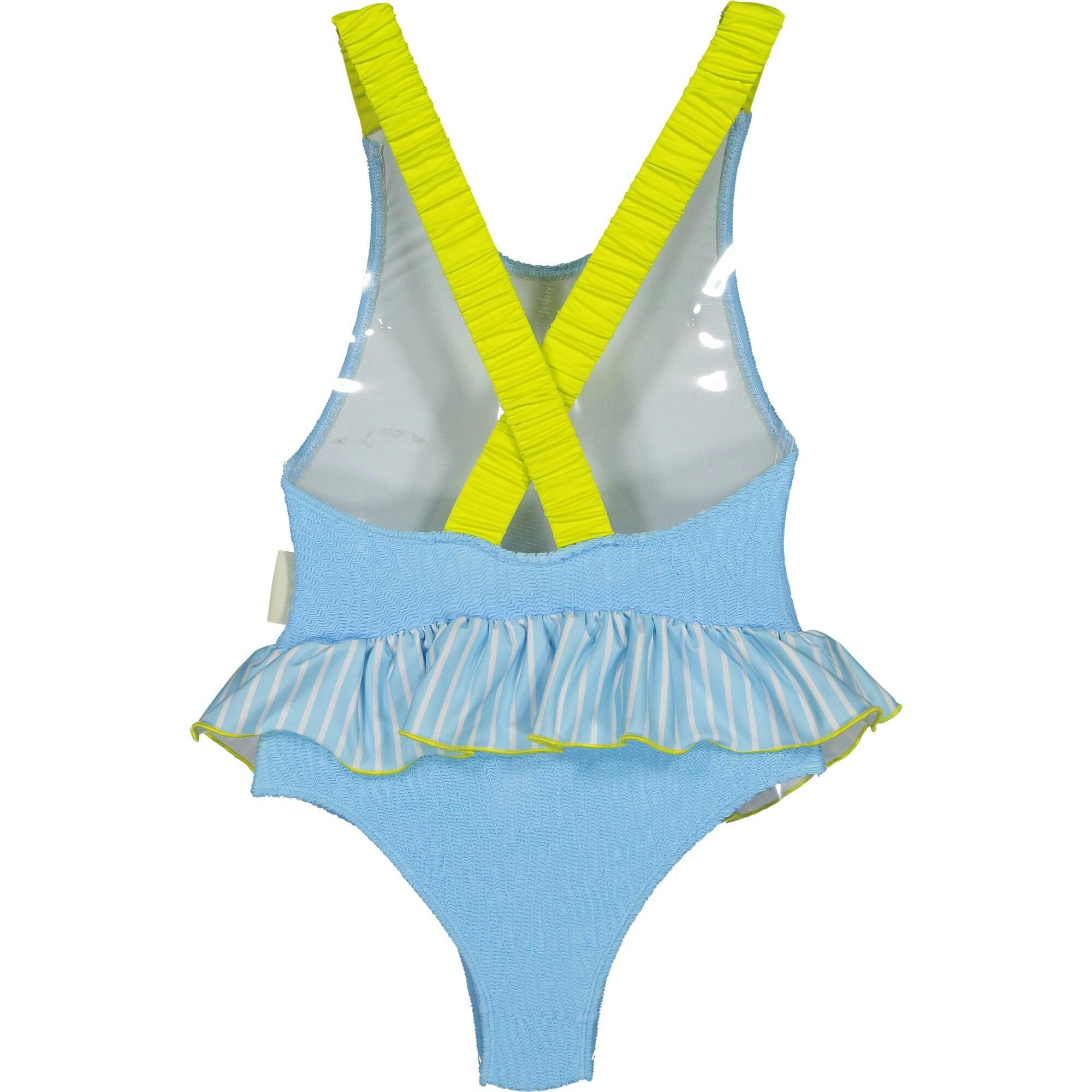 Sunny blue ruffle swimsuit