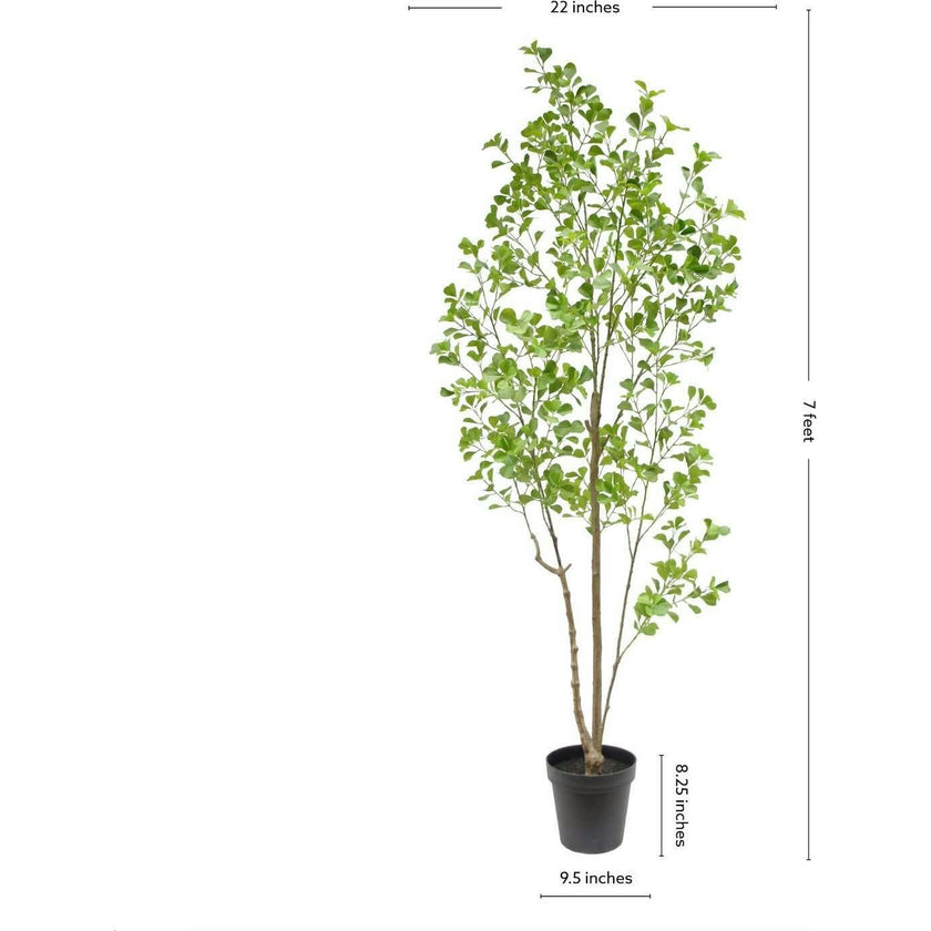 7' Artificial Heart Ficus Tree