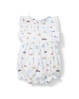 Baby's Twill Ruffled Romper in Summer Nostalgia