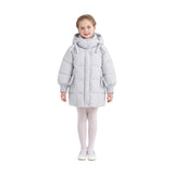 Blue Quilted Hooded Jacket