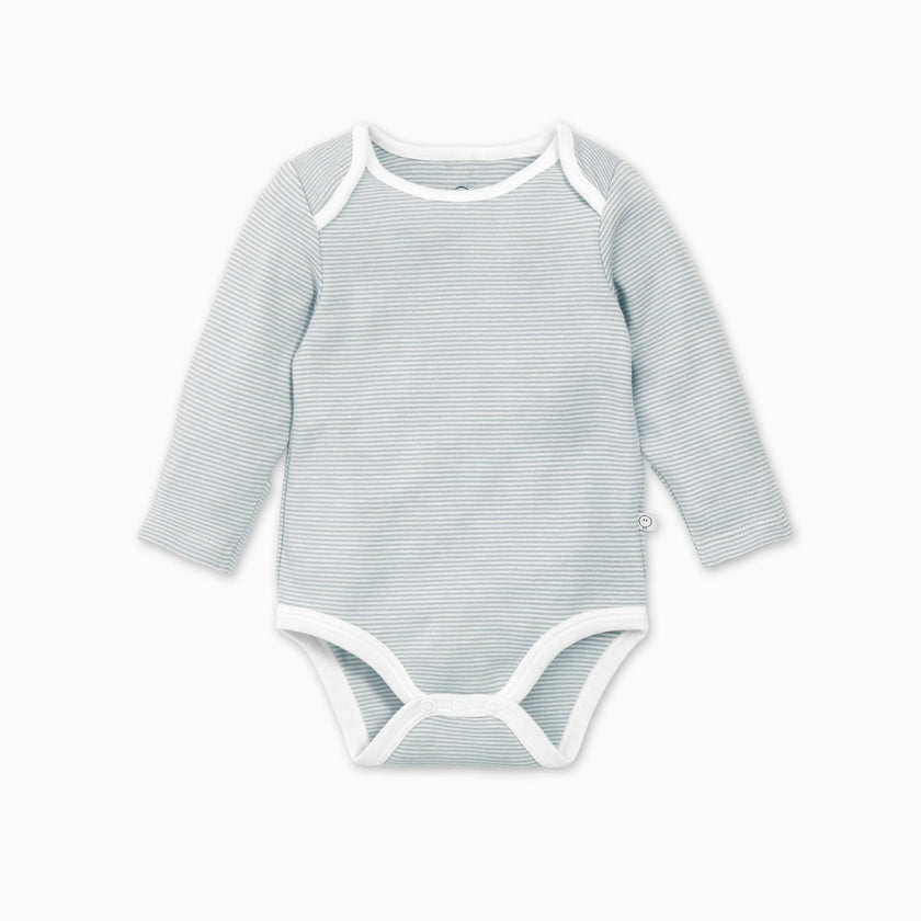 Long Sleeve Bodysuit - Blue Stripe