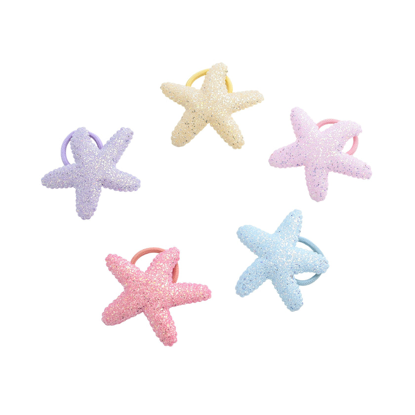 Glitter Star Hair Tie Set