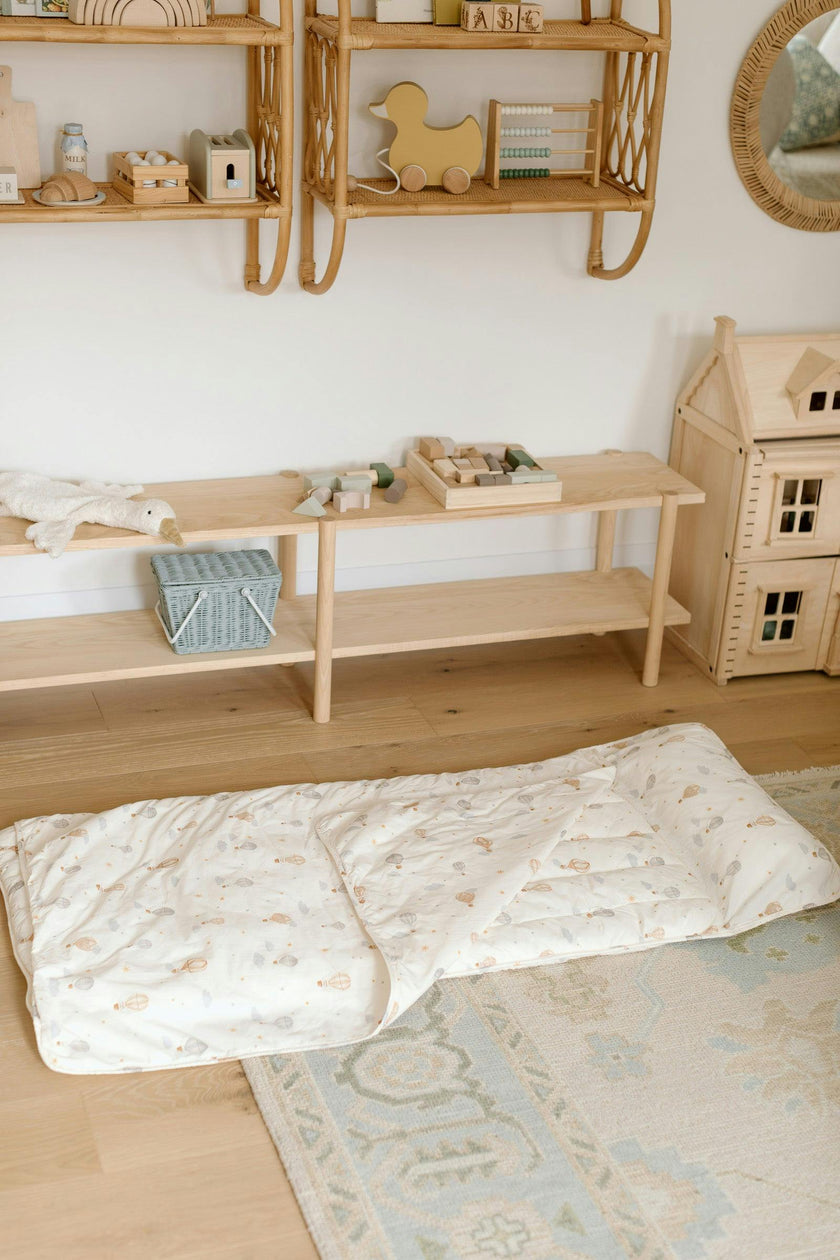 Organic Toddler Nap Roll-N-Rest Mat Set