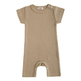 Beige Khaki Modal Romper