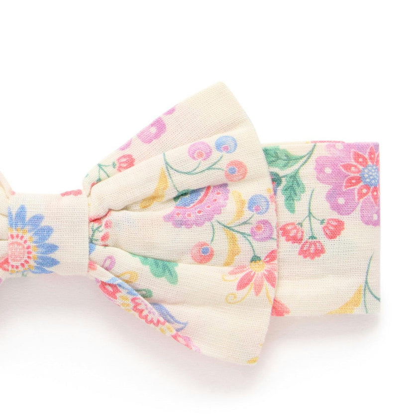 Linen Blend Dress & Headband Mexican Floral