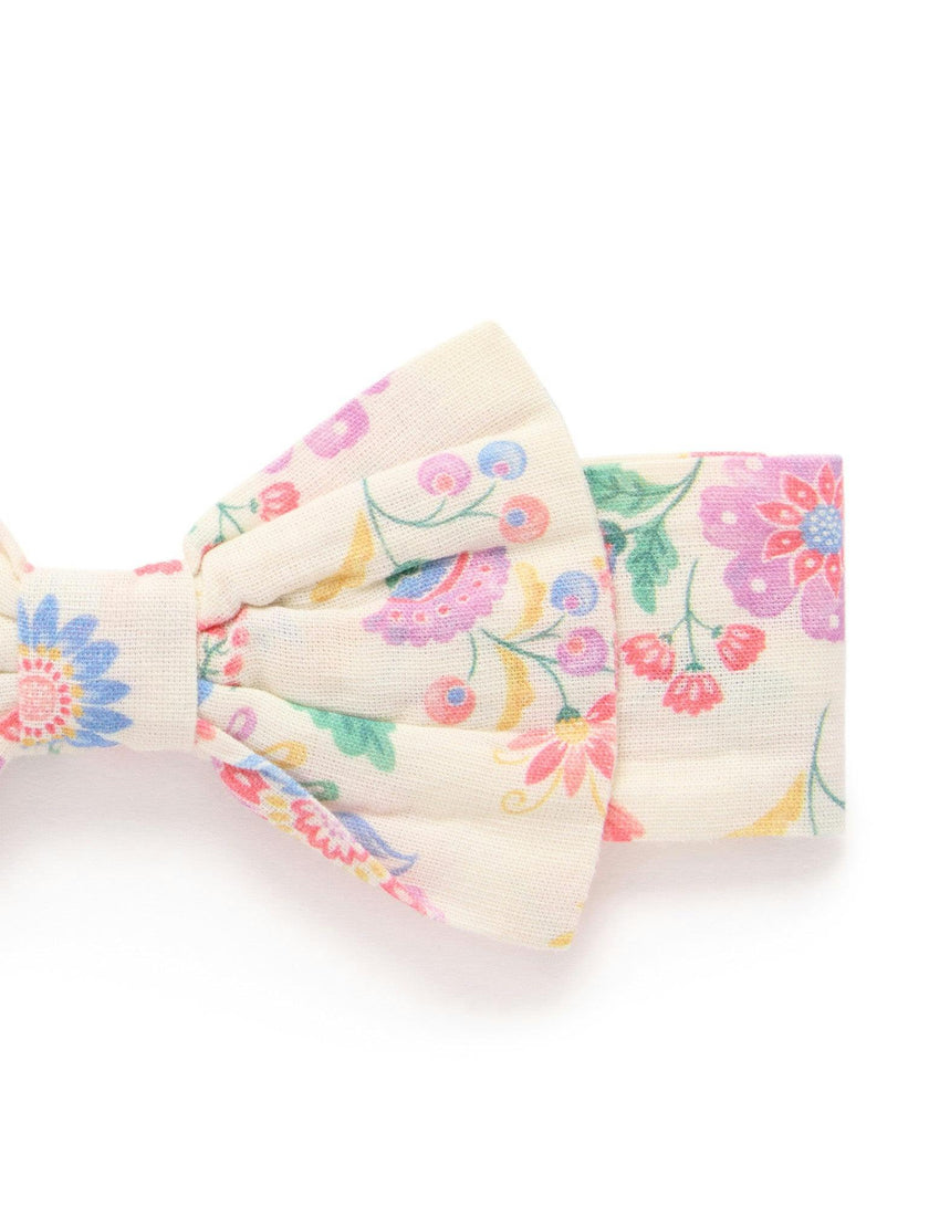 Linen Blend Dress & Headband Mexican Floral