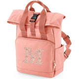 Liberty Of London Personalised Roll Top Backpack - Dusky Pink
