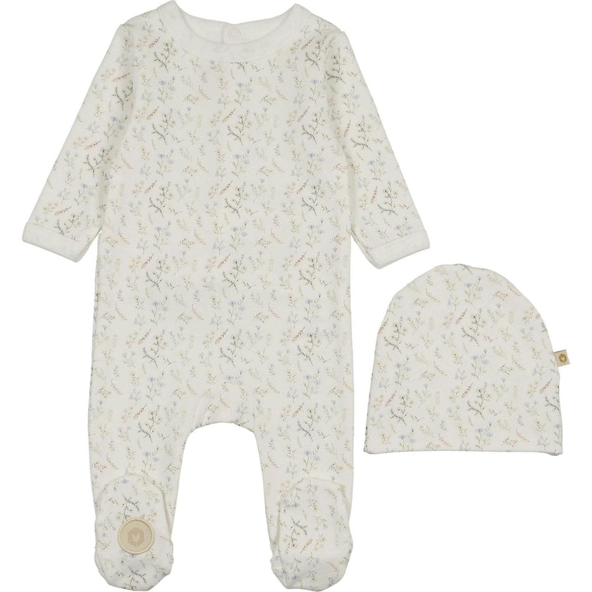 Botanical Boys Footie & Hat Set