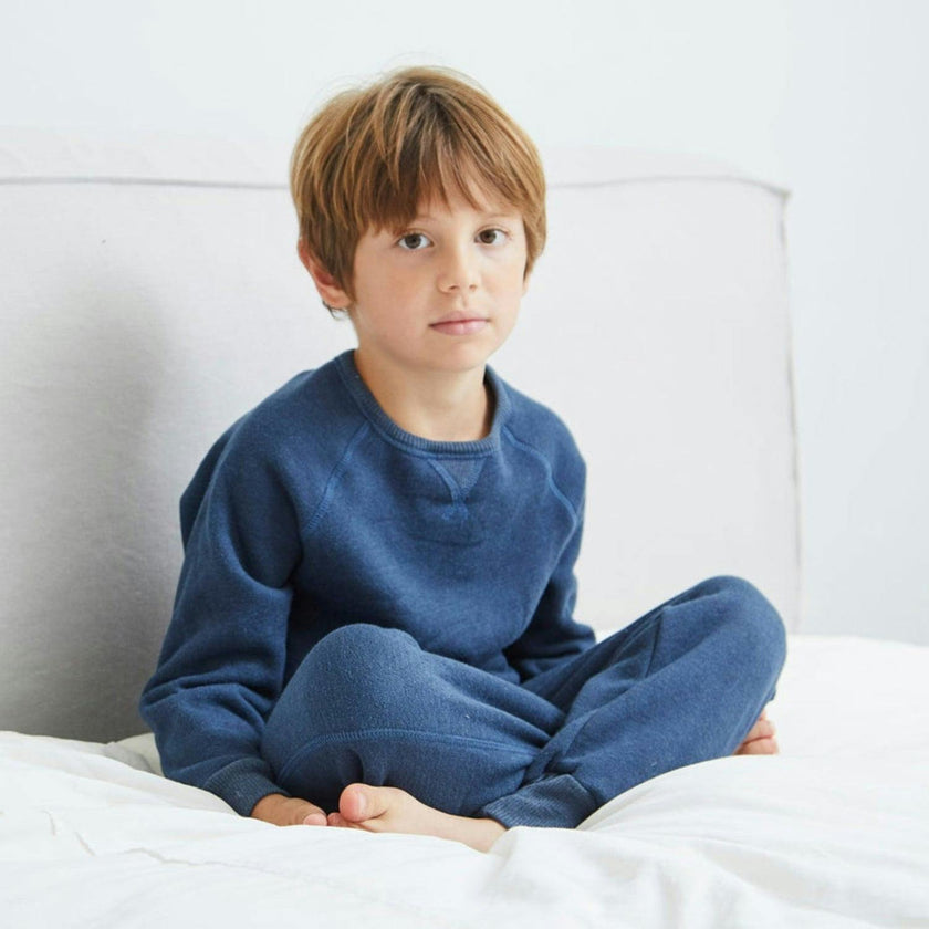 Heathered Vintage Sherpa Sweatshirt and Sweatpant Set