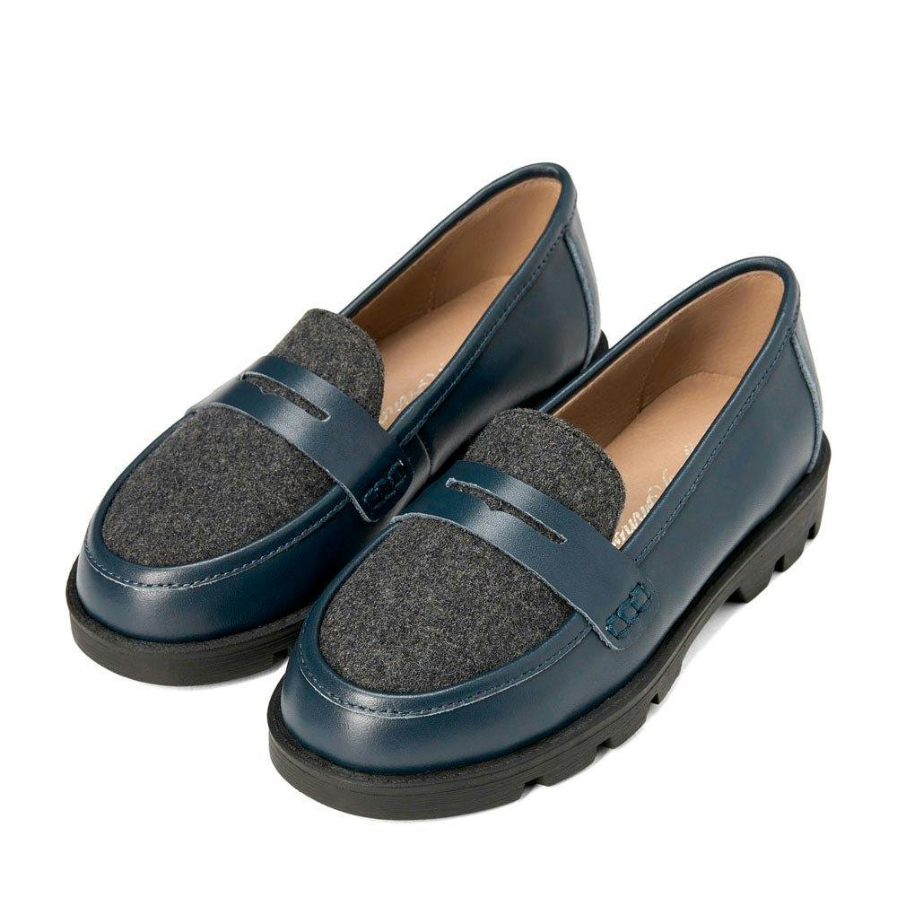Paula 2.0 Glossed-Leather Soft Wool Loafers