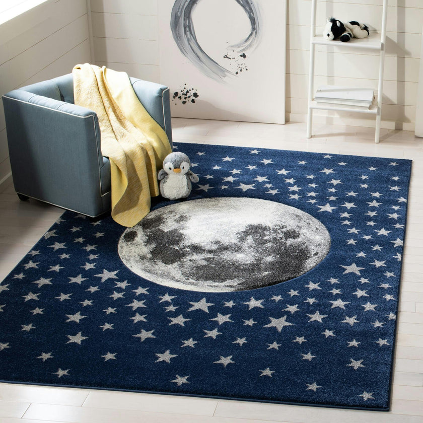 Carousel Kids Buzz Rug, Navy