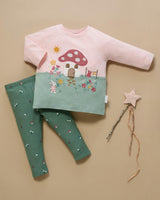 Toadstool Tee & Legging Set Sweet Pea