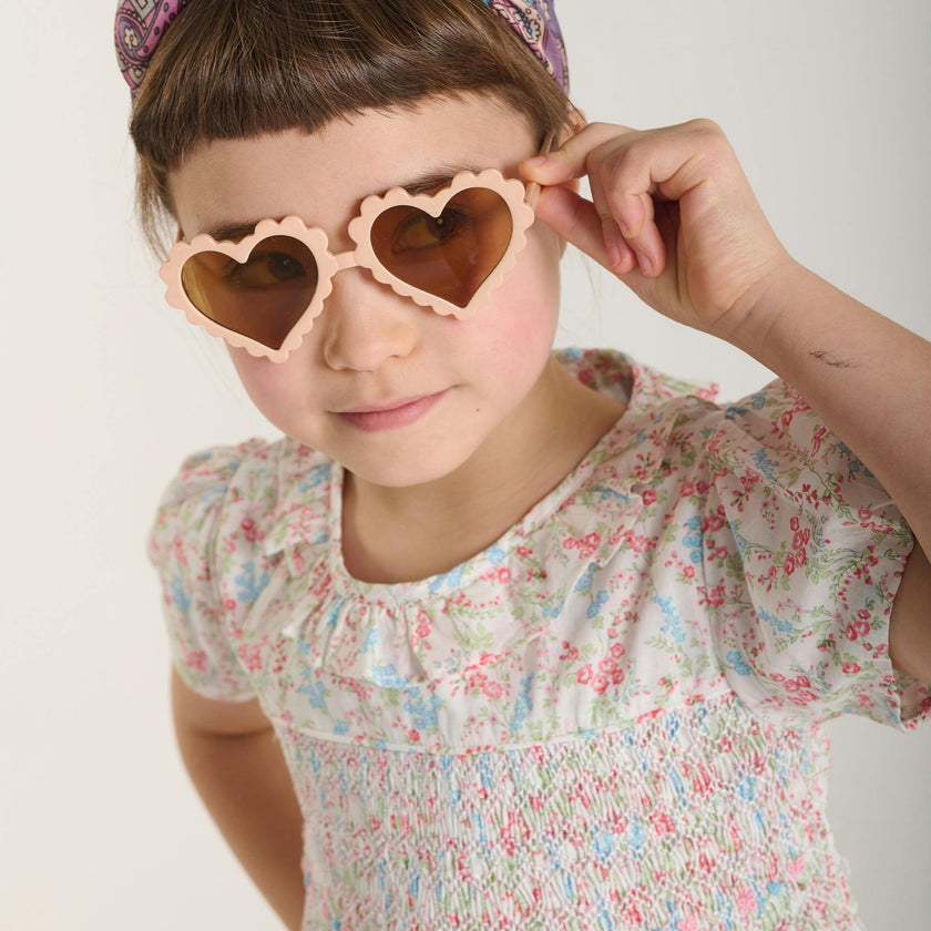 Hand-Smocked Girls Dress - Laura