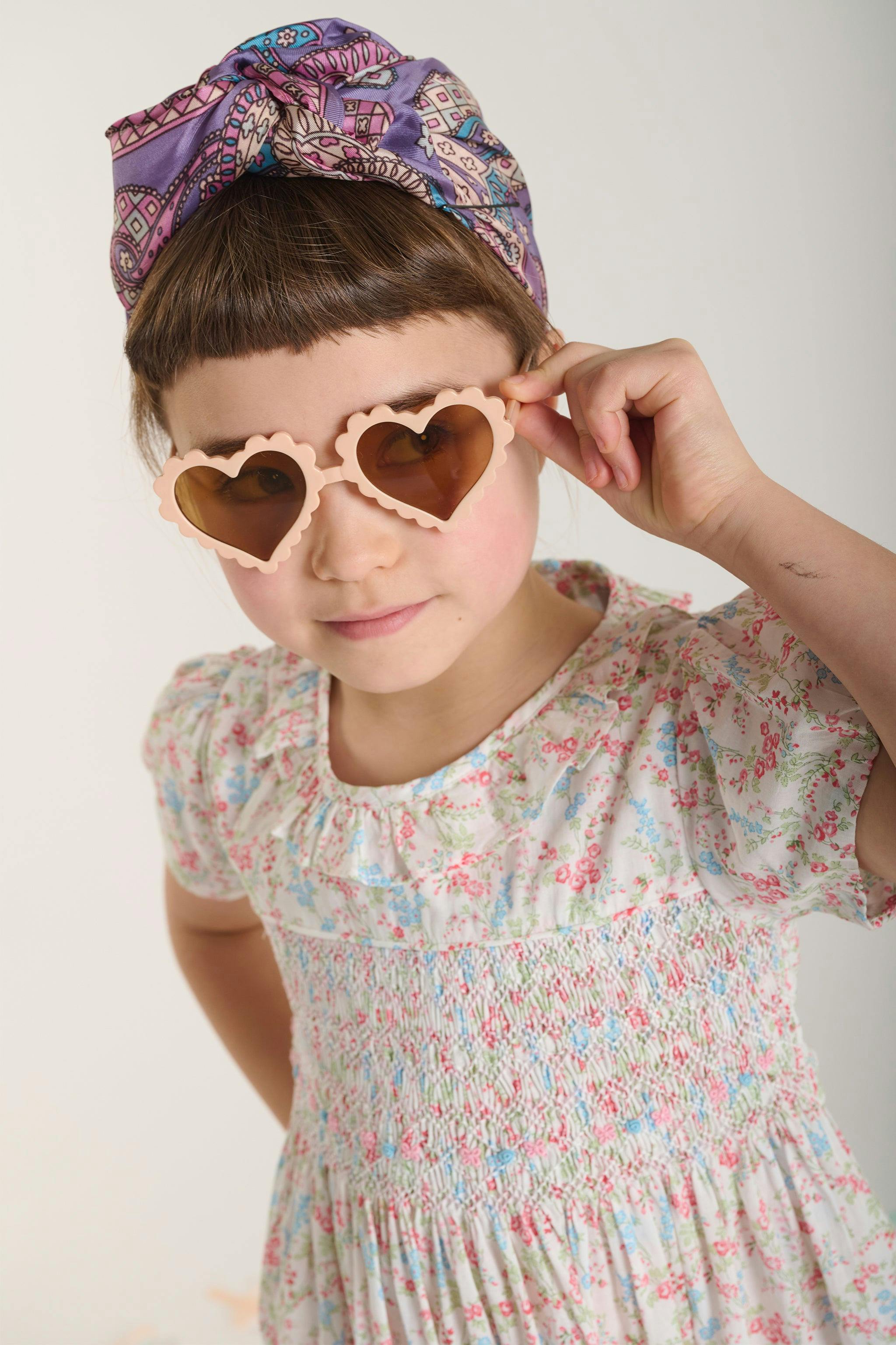 Hand-Smocked Girls Dress - Laura