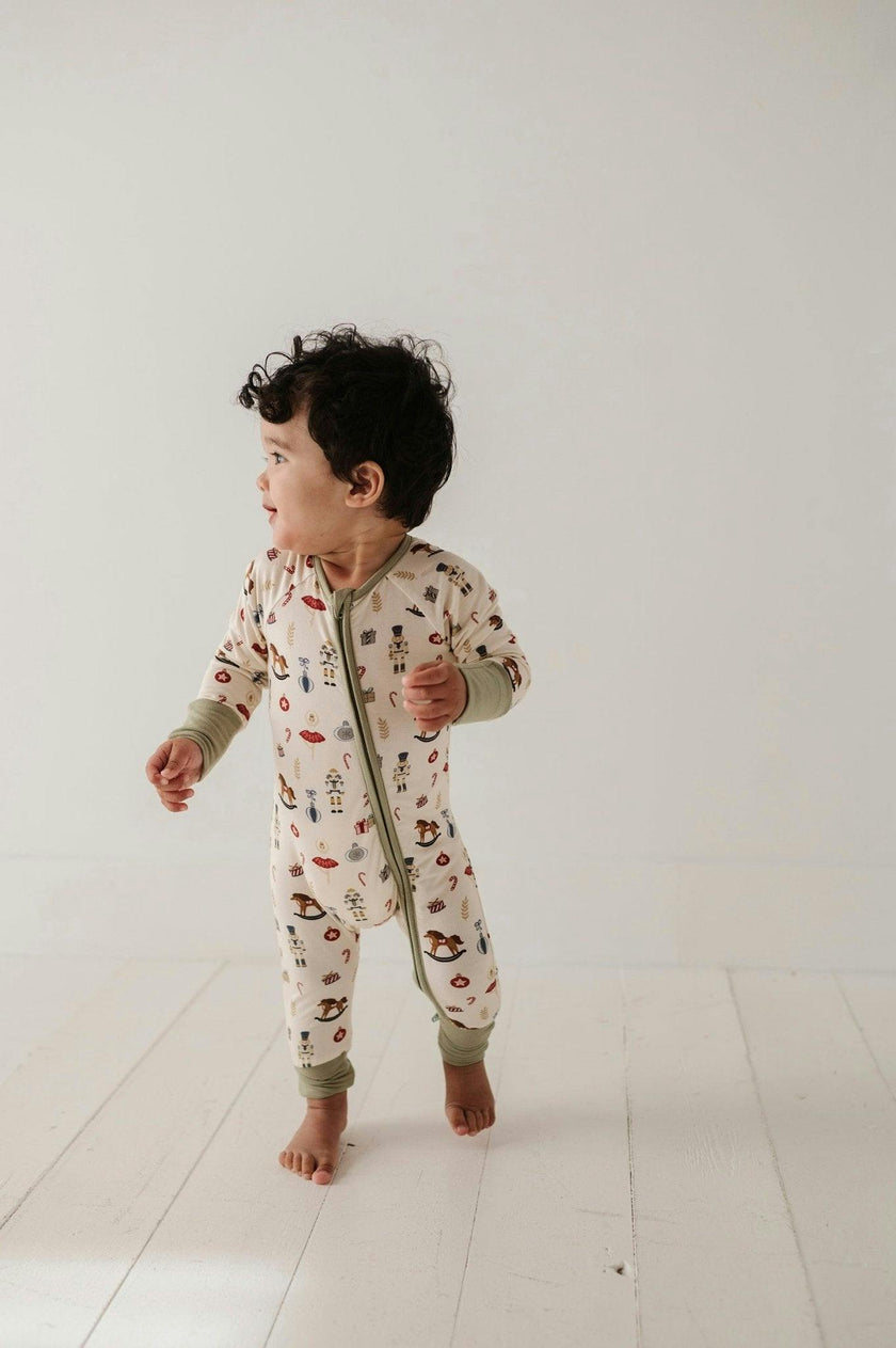 Boy's Long Sleeve Zip Romper