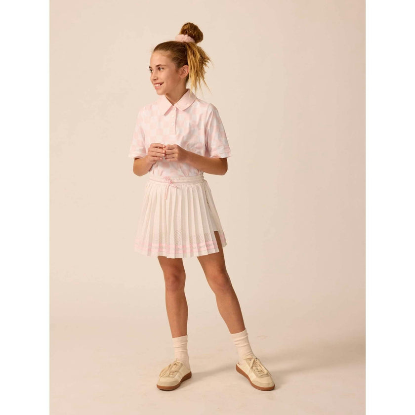 Tech Play Polo in Pink Check