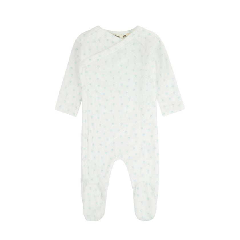Velour Printed Footie