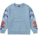 Floral Sleeve Kanga Popover, Blue