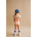 The West Village High Neck One-Piece Swimsuit, Salmon Sky