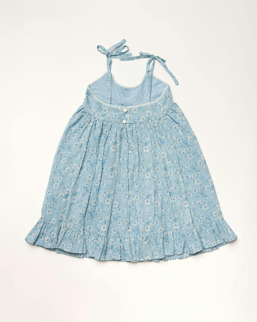 Alena dress - Tonal Floral Blue print