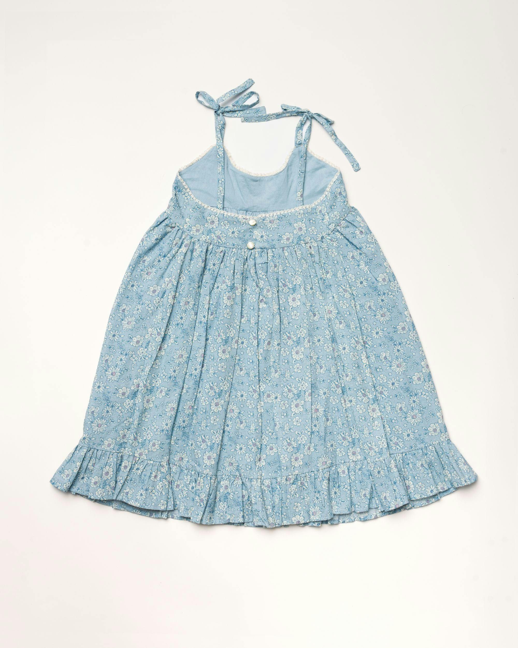 Alena dress - Tonal Floral Blue print