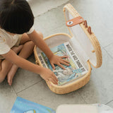 Handcrafted - Kitty Kids Suitcase - Rattan Wicker