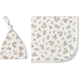 Organic Swaddle Blanket & Hat Set