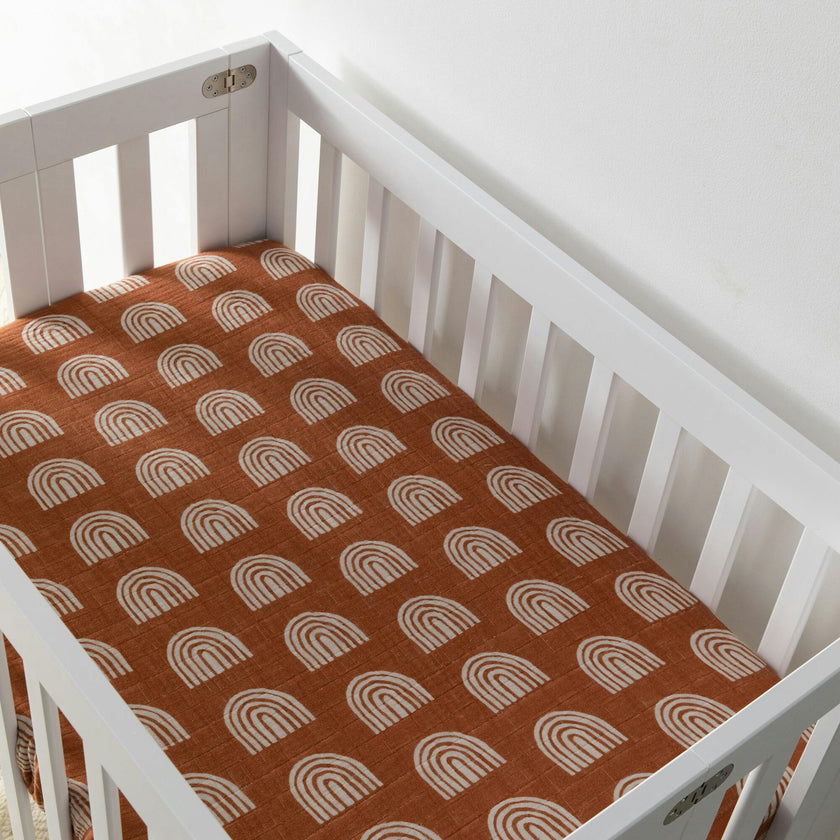Organic Muslin Cotton Mini Crib Sheet