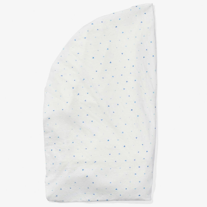 Crib Sheet, Blue Hearts
