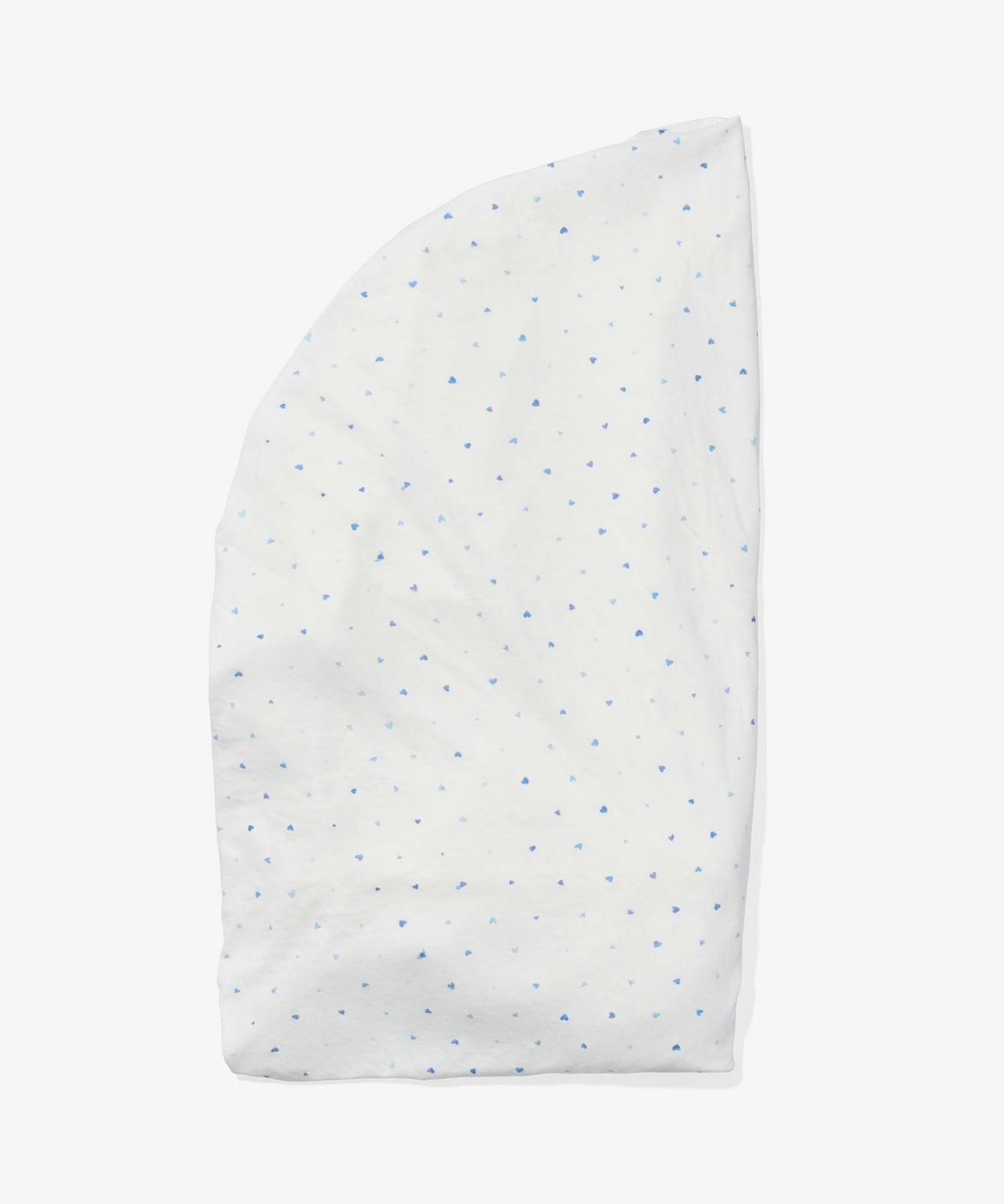 Crib Sheet, Blue Hearts