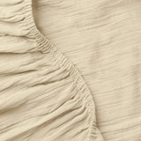 Dune Crinkled Comfort Fitted Sheet, Beige