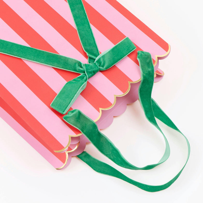 Striped Mixed Medium Gift Bags