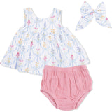Ribbon Bouquets - Dress with Bow and Bloomer with Large Bow Set