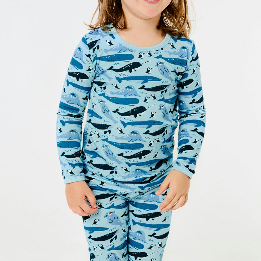 Long Sleeve Pajama Set, Blue