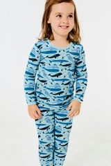 Long Sleeve Pajama Set, Blue