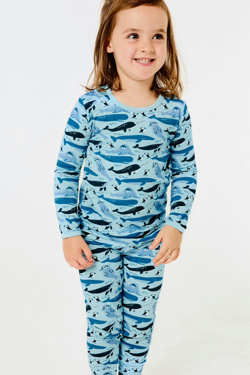 Long Sleeve Pajama Set, Blue
