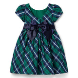 The Bow-Tied Tartan Dress, multicolor