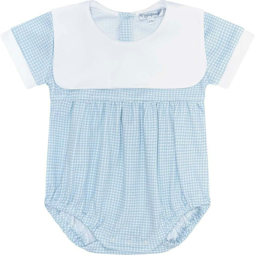 Blue Gingham Baby Bubble