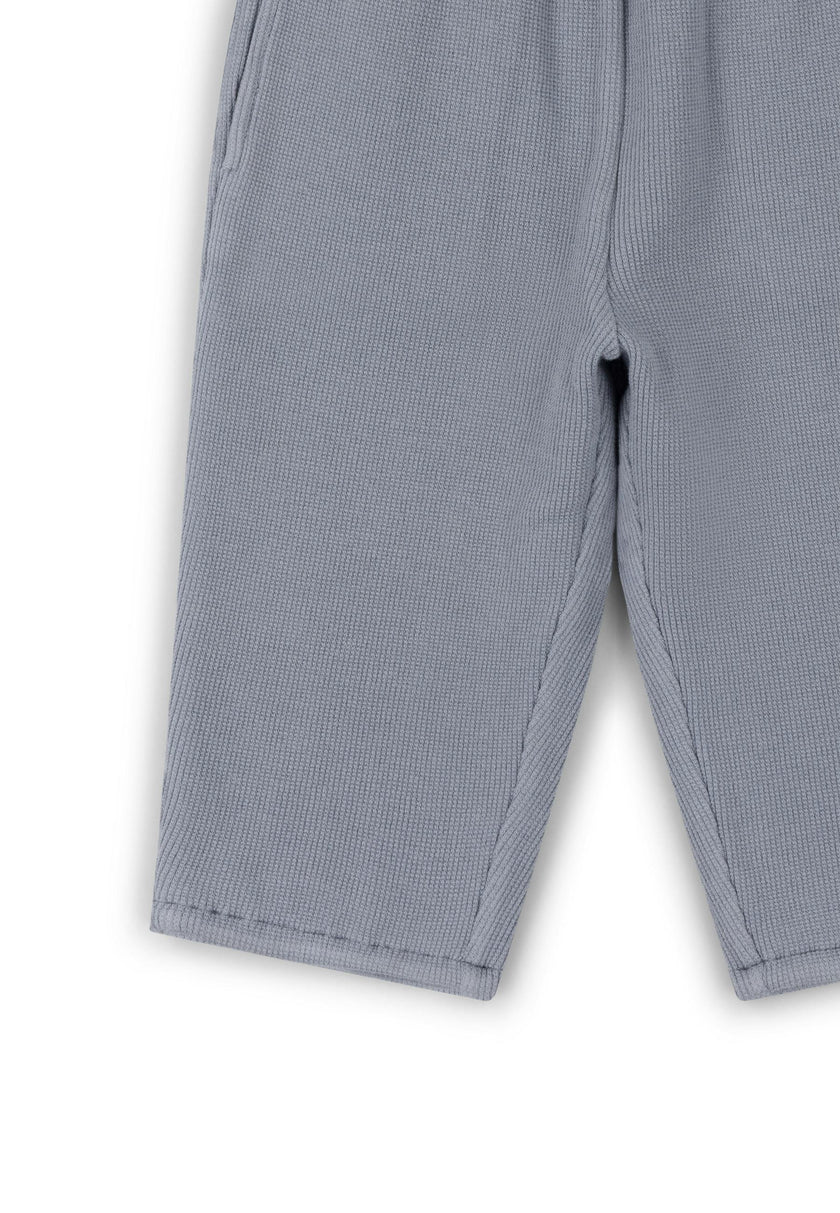 Corn Blue Waffle Comfy Trousers, Blue