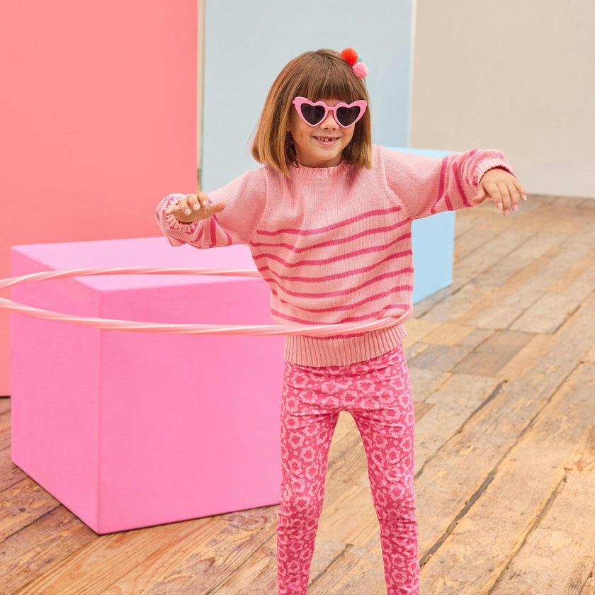 Striped Sweater - Pink