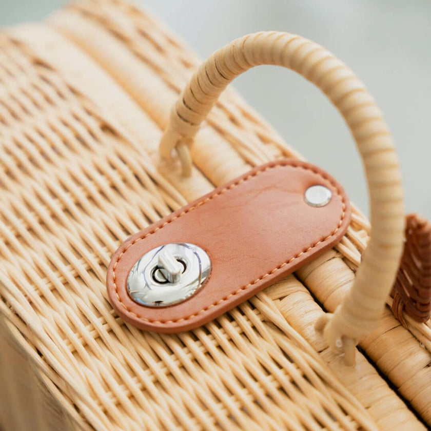 Handcrafted - Kitty Kids Suitcase - Rattan Wicker