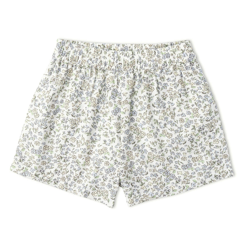 Organic Tie Up Top & Shorts Set - Tulle Floral