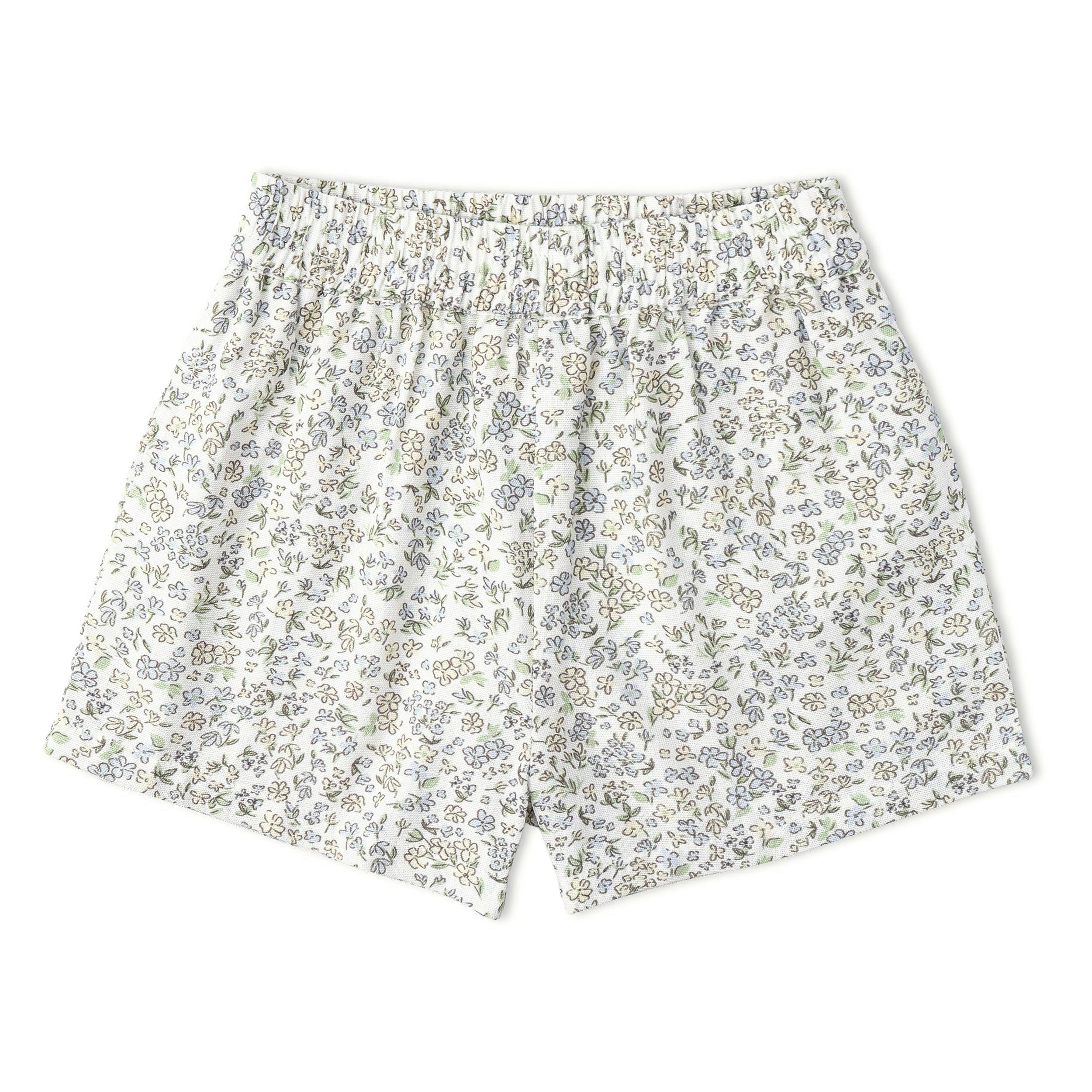Organic Tie Up Top & Shorts Set - Tulle Floral