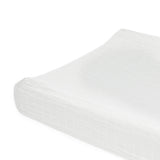 Organic Cotton Muslin Changing Pad Cover - White