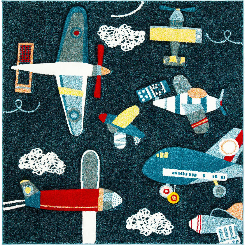 Carousel Kids Charlie Rug, Navy